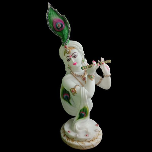 Marble Lord Krishna Statue