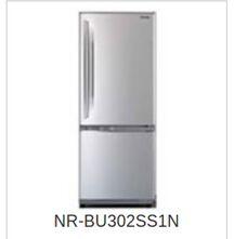 White Panasonic Refrigerator, Model Number : NR-BU302SS1N