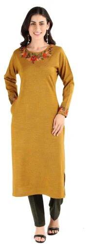 Straight Ladies Woolen Kurti, Occasion : Casual Wear