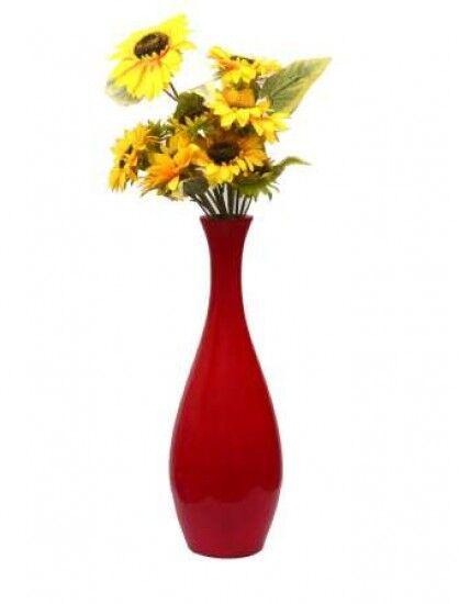 Decorative Flower Vase, Color :  Red