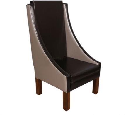 Modern Wing Chair, Color : Brown