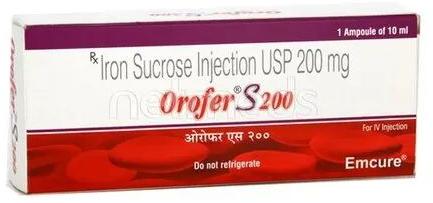 Iron Sucrose Injection, Packaging Type : Box