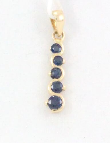 Sapphire Yellow Gold Pendant