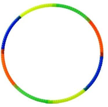 Multicoloured Circular Polyethylene Hula Hoops