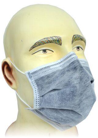 4 Ply Carbon Face Mask, Color : Grey