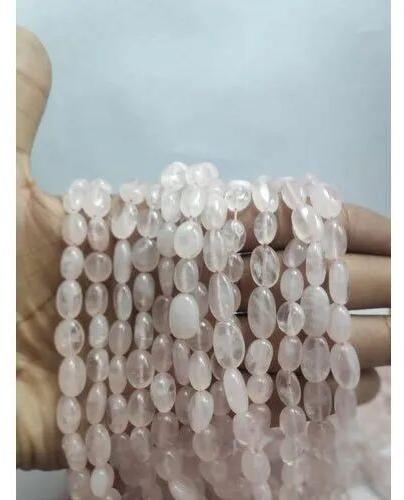 Rose Quartz Tumbled Beads, Packaging Type : Packet