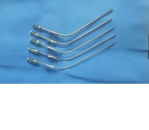 Stainless Steel Mastoid Suction Cannula, Size : 5mm