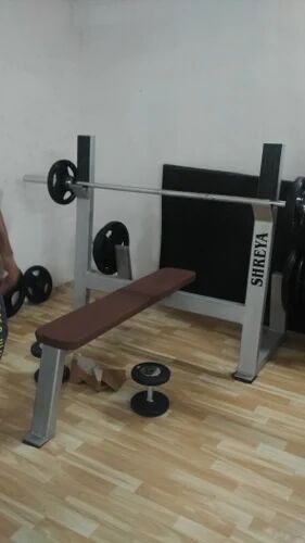Shreya Mild Steel Fitness Flat Bench, for Gym