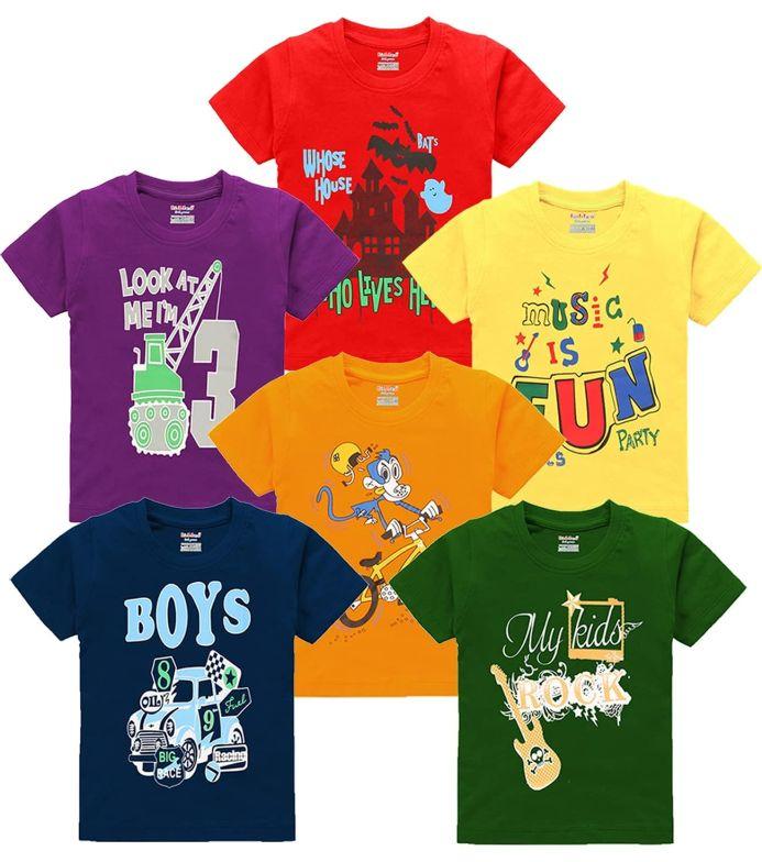 Boys Printed Cotton T Shirt