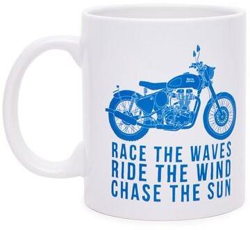 Royal Enfield Printed Ceramic coffee mug, Color : White