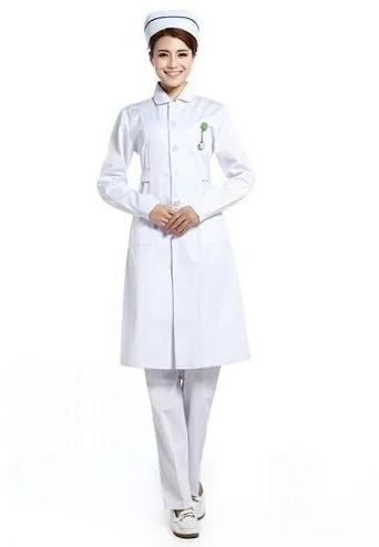 Plain Cotton Nurse Coat, Size : M, XL