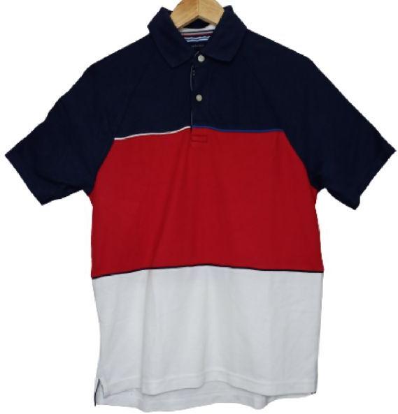 Mens Tommy Hifiger Polo Neck T-shirt (Blue,Red,White)