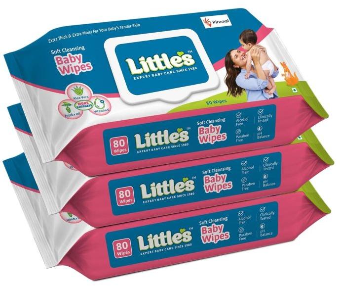 Little's Soft Cleansing Baby Wipes, Feature : Anti Bacterial, Disposable, Dust Resistance, Eco Friendly