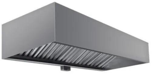 Stainless Steel Box Type Exhaust Hood, Size : 5x3 feet