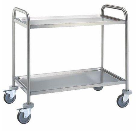 Manual Stainless Steel Mass Finishing Dish Collecting Trolley, for Hotel Restaurant, Hardness : Yes