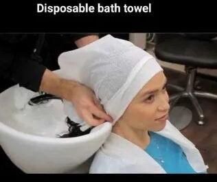 Disposable bath towel