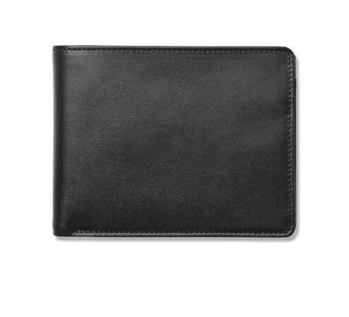 Men Leather Wallet, for Personal, Gift, Color : Black