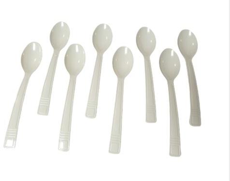 O3 Global Plain White Plastic Starchy Spoon, Specialities : Biodegradable