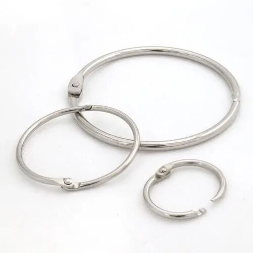 Round SS Opening O Ring, Color : Silver