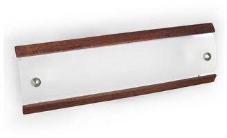 Wooden Accent Vanity Light, Color : Frosted Brown