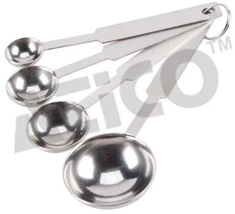 Stainless Steel Measuring Spoon, Color : Silver