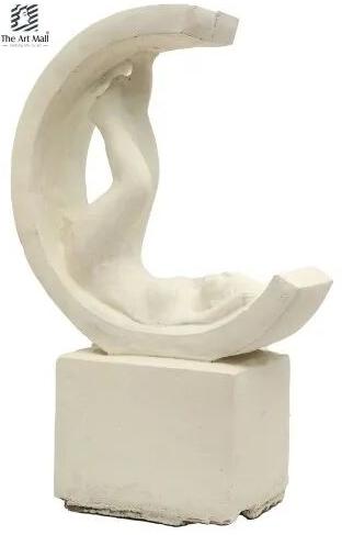 Moon Lady Marble Sculpture, Size : 24.3x15x7 Inch