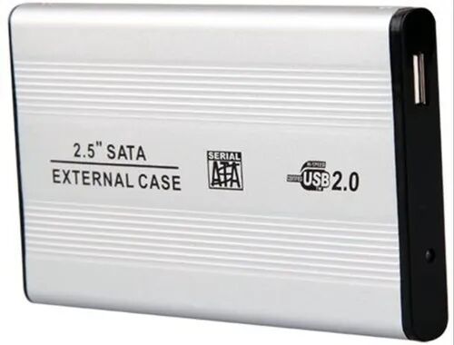 Rectangular Aluminum HDD External Case, Color : Silver