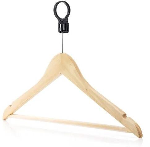 Wooden Anti Theft Hanger, Color : NAtural