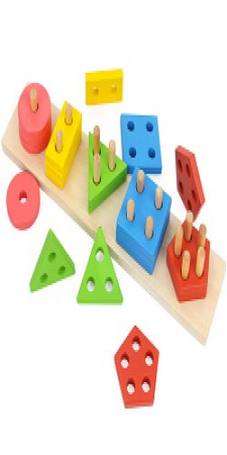Wooden toys, for school/playschool, Pattern : shapes