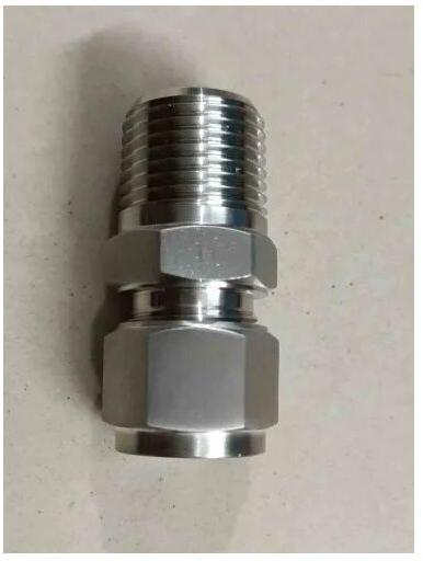 SS Straight Tube Connector, Color : Silver