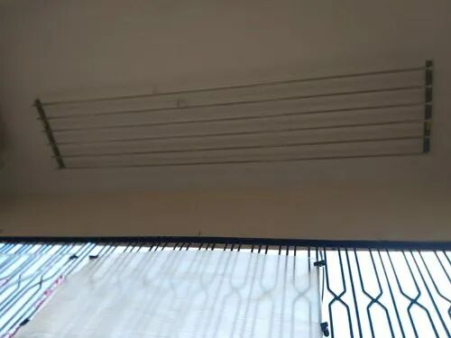 White Chromium Steel Ceiling Cloth Hanger