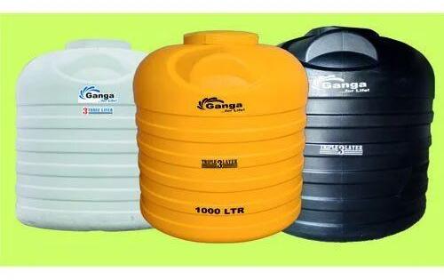 LDPE Ganga Water Tank, Color : Black