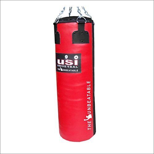 Leather Punching Bag, Color : Red, Black