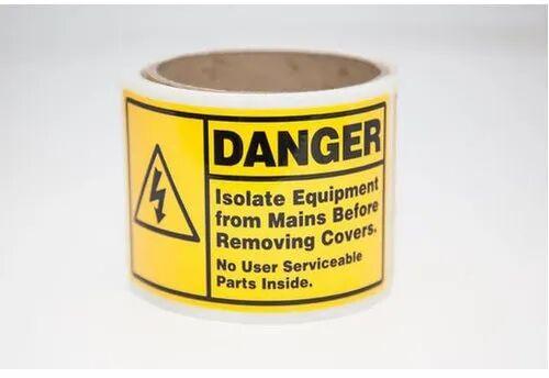 Paper Warning Label, Packaging Type : Roll