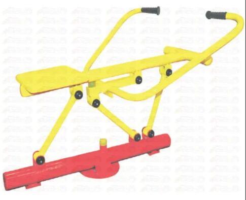 Yellow Outdoor Gym Rower Machine