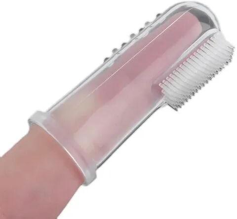 Silicon Baby Finger Toothbrush, Size : 2.2 x 5.4cm (W x L)