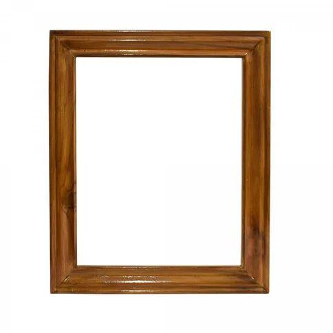 Polished Plain teak wood frame, Color : Brown