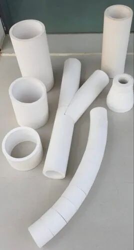 High Alumina Ceramics Tube, Color : White