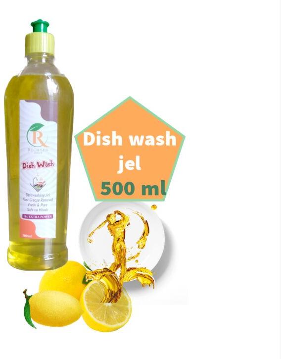 Yellow 500 ml Dish Wash Gel, Packaging Type : Plastic Bottle