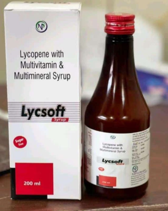 Liquid multivitamin syrup, for Health Supplements, Packaging Type : Glass Bottle