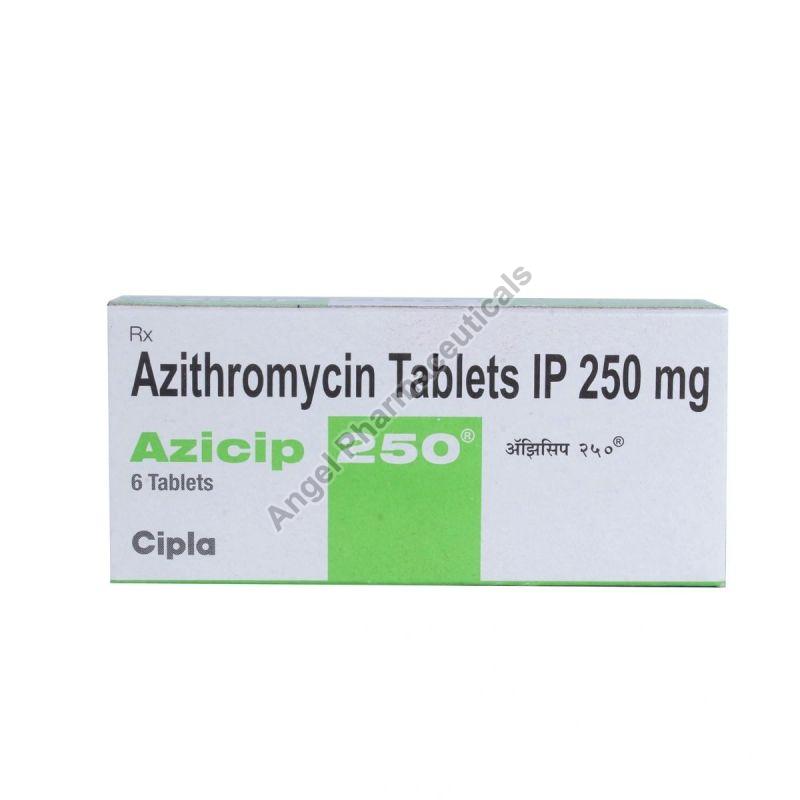 Azicip 250mg Tablets, Composition : Azithromycin