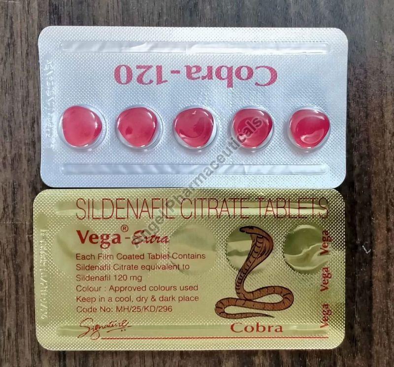 Cobra 120mg Tablets, Packaging Type : Blister, Composition