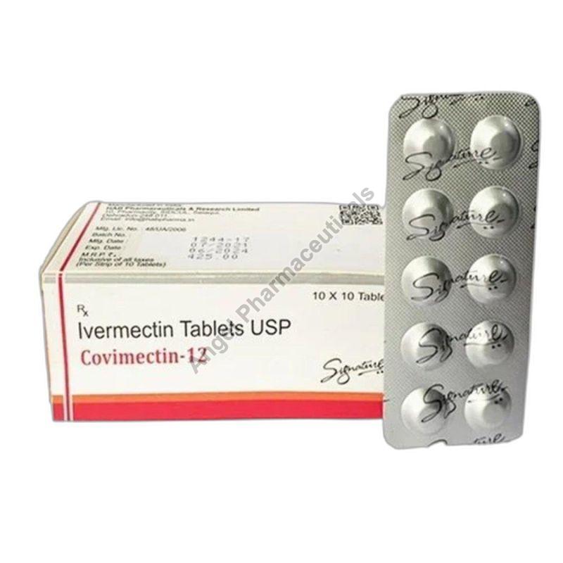 Covimectin 12mg Tablets, Composition : Ivermectin (12mg)