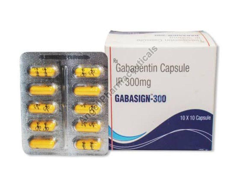 Gabasign 300mg Capsules, Packaging Size : 10X10 Pack