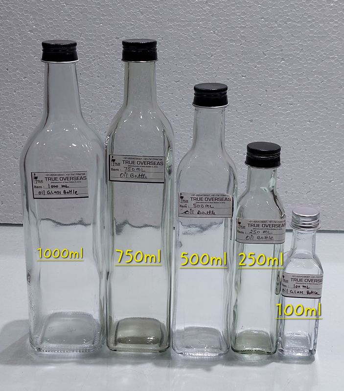 1000 ml Glass Oil Bottle, Storage Capacity : 1ltr