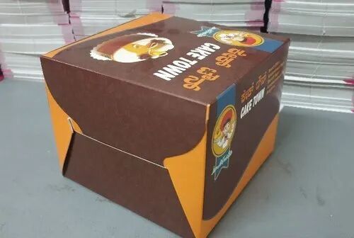 Cardboard Printed Cake Box, Shape : Square
