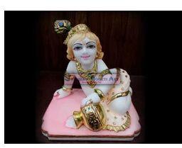 Box Marble Bal Gopal Statue, Color : White, Golden, etc