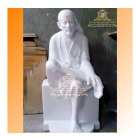 Traditional Marble Sai Baba Statue, for Worship