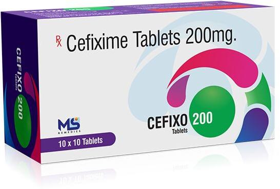 Cefixo-200 Tablets, Sealing Type : box