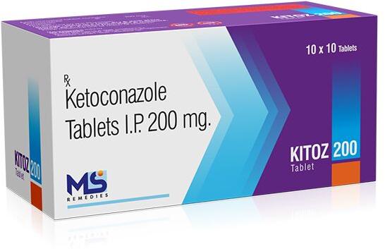 Kitoz-200 Tablets, Sealing Type : box